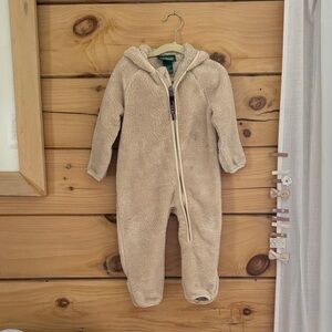 L.L. Bean Cream Kids One Piece Footie